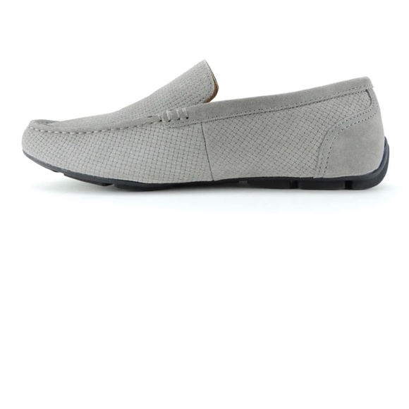 Alfani Men\'s Kendric Textured Drivers Tornado Grey Suede -Size 9.5 main image 5